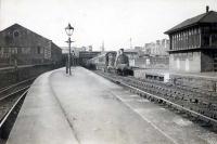 Uplawmoor train passing Eglinton Street. C.R. type 0.4.4T 15265<br><br>[G H Robin collection by courtesy of the Mitchell Library, Glasgow /06/1948]