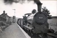 Moniaive Trip. Dunscore station. C.R. 0.6.0 57378.<br><br>[G H Robin collection by courtesy of the Mitchell Library, Glasgow 18/04/1949]