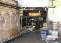 Temporary access to track level on the north side of Waverley from the old Royal Mail yard on Calton Road in March 2006. The route is currently being used by the project team working on the station modifications.<br><br>[John Furnevel 26/03/2006]