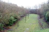 Looking north at where the Princes Dock line entered the Princes Dock area.<br><br>[Ewan Crawford 26/03/2006]