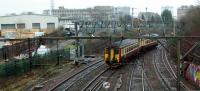 A junction with three names; Cathcart Junction, Pollokshields East Junction and now Muirhouse North Junction.<br><br>[Ewan Crawford 26/03/2006]