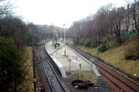 Pollokshields West now sadly without two tier station building.<br><br>[Ewan Crawford 26/03/2006]