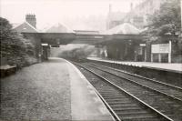 Local train entering Parkhead (Caley). 2.6.2T 40158.<br><br>[G H Robin collection by courtesy of the Mitchell Library, Glasgow 12/08/1949]