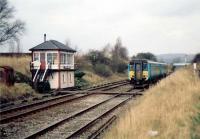 Eastbound train off the Settle and Carlisle Line at Settle Junction.<br><br>[Ewan Crawford //]