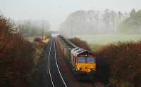 Running east from Winchburgh Junction is a loaded coal train for Longannet.<br><br>[Ewan Crawford //]