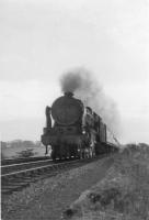 46132 approaches Nitshill with Carlisle train.<br><br>[John Robin 01/10/1963]