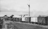 45123 heads an evening northbound freight through Lugton.<br><br>[John Robin 26/06/1962]