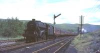 44790 passes Greskiine box banked by 80045 on 31 July 1965.<br><br>[John Robin 31/07/1965]