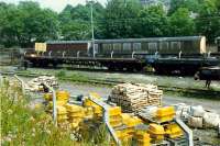 Partickhill goods during the Yoker re-signalling scheme. Now a car-park and retail outlets.<br><br>[Ewan Crawford //]