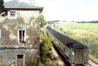 Passing the (?) never opened station at Denmarkfield.<br><br>[Ewan Crawford //]