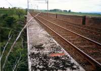 View across Waulkmill Glen Viaduct to the west of Patterton looking west to Lyoncross.<br><br>[Ewan Crawford //1987]