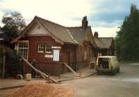 Whitecraigs station during renovation work in 1987.<br><br>[Ewan Crawford //1987]