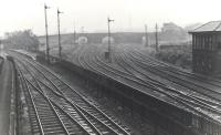 Barnhill (Glasgow) station and Sighthill Yard Box.<br><br>[G H Robin collection by courtesy of the Mitchell Library, Glasgow 14/10/1958]