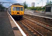 Milngavie-Springburn train at Barnhill.<br><br>[Ewan Crawford //1987]