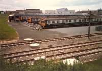 30Xs lined up at Yoker Depot.<br><br>[Ewan Crawford //1987]