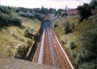 Smoke pours out of the north end of the Cowlairs tunnel mouth. Something is coming ...<br><br>[Ewan Crawford //1987]