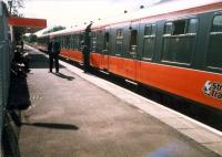 Four railwaymen, no passengers. East Kilbride.<br><br>[Ewan Crawford //1987]