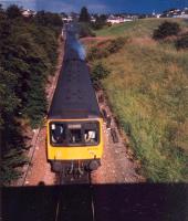 Departure from East Kilbride. Station in distance.<br><br>[Ewan Crawford //1987]