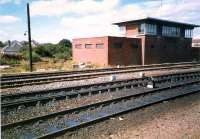 Cowlairs signalbox located in Cowlairs West Junction. This box has been replaced.<br><br>[Ewan Crawford //1987]