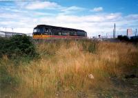 47 642 idles at Cowlairs. This derelict land is now crossed by the Cowlairs Chord.<br><br>[Ewan Crawford //1987]