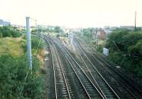Looking south over Mossend North Junction.<br><br>[Ewan Crawford //1987]