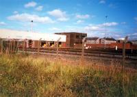 Underground overground. Roughly on the site of Govan station on the Govan Branch is the overground depot for the Glasgow Underground. Some of the former branch route is laid with track as a test track.<br><br>[Ewan Crawford //1987]