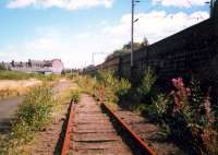 Paisley Underwood. Beardmore once built Taxis nearby. The depot was used by Spillers and Shanks at various stages. Now lifted and gone.<br><br>[Ewan Crawford //1987]