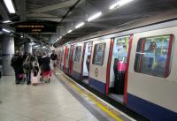 <h4><a href='/locations/W/Westminster'>Westminster</a></h4><p><small><a href='/companies/M/Metropolitan_District_Railway'>Metropolitan District Railway</a></small></p><p>Now withdrawn LUL C stock on a clockwise Circle Line service calling at Westminster on 15th June 2013. This station opened as Westminster Bridge on Christmas Eve 1868 and was the temporary terminus of the Metropolitan District Railway until 30th May 1870 when it was extended to Blackfriars. It was renamed simply Westminster in 1907 and was completely rebuilt in the 1990s to accommodate the Jubilee Line Extension that opened deep below in 1999. 8/14</p><p>15/06/2013<br><small><a href='/contributors/David_Bosher'>David Bosher</a></small></p>