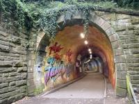 <h4><a href='/locations/C/Colinton_Tunnel'>Colinton Tunnel</a></h4><p><small><a href='/companies/B/Balerno_Branch_Caledonian_Railway'>Balerno Branch (Caledonian Railway)</a></small></p><p>The south western portal of Colinton Tunnel in August 2020. See image <a href='/img/60/441/index.html'>60441</a> from just three years earlier - quite a contrast.  66/81</p><p>15/08/2020<br><small><a href='/contributors/John_Yellowlees'>John Yellowlees</a></small></p>