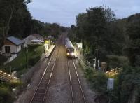 <h4><a href='/locations/A/Avoncliff'>Avoncliff</a></h4><p><small><a href='/companies/B/Bradford_Line_Frome,_Yeovil_and_Weymouth_Railway'>Bradford Line (Frome, Yeovil and Weymouth Railway)</a></small></p><p>Train 2V96, the 1914 to Bath Spa, is near the end of its journey from Weymouth as it calls at the idyllic Avoncliff station. Passenger numbers seemed to have returned to pre-COVID levels on this line. This included the chef from the nearby pub; who must follow RTT, as he arrived just in time to catch this four minute late train. Note to car enthusiasts: a red Lotus Esprit on the photographer's side of the Range Rover on the left is invisible due to its lack of height. 115/122</p><p>26/09/2020<br><small><a href='/contributors/Ken_Strachan'>Ken Strachan</a></small></p>