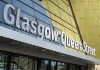 <h4><a href='/locations/G/Glasgow_Queen_Street_High_Level'>Glasgow Queen Street High Level</a></h4><p><small><a href='/companies/E/Edinburgh_and_Glasgow_Railway'>Edinburgh and Glasgow Railway</a></small></p><p>Officina Sans Bold is not usually quite as bold as this. Lettering above the front entrance, facing George Square. I wonder why the E&G didn't choose George Square as the name for its new station? After all it was never on Queen Street itself and George Square was certainly well established by 1842</p><p>07/10/2020<br><small><a href='/contributors/David_Panton'>David Panton</a></small></p>