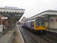<h4><a href='/locations/H/Hale'>Hale</a></h4><p><small><a href='/companies/C/Cheshire_Midland_Railway'>Cheshire Midland Railway</a></small></p><p>142011, from Chester to Manchester Piccadilly, arriving at Hale, early in the morning on 7th April 2016. Following withdrawal this Pacer went to the Midland Railway Centre at Butterley, but is reported to only be a source of spares for their other unit, 142013.  3/5</p><p>07/04/2016<br><small><a href='/contributors/David_Bosher'>David Bosher</a></small></p>