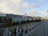 <h4><a href='/locations/P/Pwllheli'>Pwllheli</a></h4><p><small><a href='/companies/A/Aberystwyth_and_Welch_Coast_Railway'>Aberystwyth and Welch Coast Railway</a></small></p><p>158821 waiting to depart from the Cambrian Coast Line terminus at Pwllheli with the last train of the day to Machynlleth, on the evening of 21st May 2016. 14/43</p><p>21/05/2016<br><small><a href='/contributors/David_Bosher'>David Bosher</a></small></p>