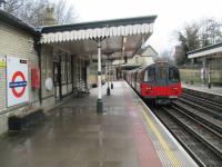<h4><a href='/locations/T/Totteridge_and_Whetstone'>Totteridge and Whetstone</a></h4><p><small><a href='/companies/H/High_Barnet_Branch_Great_Northern_Railway'>High Barnet Branch (Great Northern Railway)</a></small></p><p>LUL 1995 stock on a Northern Line service from High Barnet to Kennington via Charing Cross departing from Totteridge & Whetstone on 5th March 2016. This station was opened by the GNR on 1st April 1872 and transferred to the LPTB 68 years to the day later on 1st April 1940. For many years, despite being shown as Totteridge & Whetstone on the LU diagram, it was described simply as Totteridge on station nameboards but that has now been rectified. 16/87</p><p>05/03/2016<br><small><a href='/contributors/David_Bosher'>David Bosher</a></small></p>