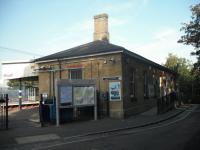 <h4><a href='/locations/W/Westcombe_Park'>Westcombe Park</a></h4><p><small><a href='/companies/G/Greenwich_and_Charlton_Line_South_Eastern_Railway'>Greenwich and Charlton Line (South Eastern Railway)</a></small></p><p>Exterior of Westcombe Park station, south-east London, on 26th September 2009. London's first railway, the London & Greenwich (1836) terminated at the latter and when the North Kent Line opened in 1849 this made a large detour through Lewisham before returning to the south of the Thames at Charlton. It was not until the 1870s that, to shorten the journey to London from places like Woolwich, a new line was built from a junction west of Charlton to Greenwich. This opened between Charlton and Maze Hill in 1873 but the short remaining gap between there and Greenwich had to wait until 1878. Westcombe Park station was added in 1879. Trains still run to central London via the original North Kent route through Lewisham as well as the shorter route through Greenwich. 1/189</p><p>26/09/2009<br><small><a href='/contributors/David_Bosher'>David Bosher</a></small></p>