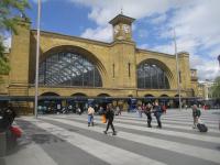 <h4><a href='/locations/K/Kings_Cross'>Kings Cross</a></h4><p><small><a href='/companies/L/London_to_Peterborough_Great_Northern_Railway'>London to Peterborough (Great Northern Railway)</a></small></p><p>Lewis Cubitt's masterpiece, the grand frontage of King's Cross station, beautifully refurbished and seen from the new King's Cross Square, on 22nd May 2021.   The GNR arrived in London in 1850 but had to terminate at a temporary station at Maiden Lane, just to the north, until King's Cross was ready in 1852. 125/189</p><p>22/05/2021<br><small><a href='/contributors/David_Bosher'>David Bosher</a></small></p>