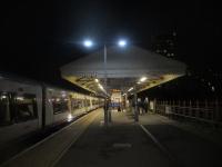 <h4><a href='/locations/C/Clapham_Junction'>Clapham Junction</a></h4><p><small><a href='/companies/W/West_London_Extension_Railway'>West London Extension Railway</a></small></p><p>Clapham Junction, after dark already before 5 p.m. on Saturday, 13th November 2021 and 378203 has just arrived from the West London Line with a London Overground service from Stratford. On the right side of this island, the most northerly of the station's seventeen platforms has been obsolete and trackless for decades. 50/58</p><p>13/11/2021<br><small><a href='/contributors/David_Bosher'>David Bosher</a></small></p>