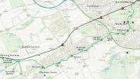 <h4><a href='/locations/M/Map'>Map</a></h4><p><small><a href='/companies/B/Balerno_Branch_Caledonian_Railway'>Balerno Branch (Caledonian Railway)</a></small></p><p>A map of the Balerno Branch, really a loop, which opened in 1874 and closed to passengers in 1943, closing entirely in 1967. Following this map, and over four days, will be  a series of photographs illustrating an eastbound journey along the line from Ravelrig to Slateford using a mixture of 1960s and 1980s photographs (and a postcard) provided by Don Shaw. The single track line wended its way by the Water of Leith, crossing over the river multiple times and passing snuff and paper mills. Trains ran out from Edinburgh Princes Street, taking to the branch at Balerno Junction, and took 25 minutes to reach Balerno. [Map backdrop: Ordnance Survey.] 1/81</p><p>24/12/2021<br><small><a href='/contributors/Ewan_Crawford'>Ewan Crawford</a></small></p>