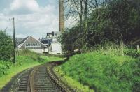 <h4><a href='/locations/K/Kinleith_Mill'>Kinleith Mill</a></h4><p><small><a href='/companies/B/Balerno_Branch_Caledonian_Railway'>Balerno Branch (Caledonian Railway)</a></small></p><p>Approaching Kinleith Mill, as seen from the west. 34/81</p><p>//<br><small><a href='/contributors/Don_Shaw'>Don Shaw</a></small></p>