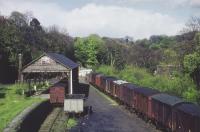 <h4><a href='/locations/C/Colinton'>Colinton</a></h4><p><small><a href='/companies/B/Balerno_Branch_Caledonian_Railway'>Balerno Branch (Caledonian Railway)</a></small></p><p>Colinton seen in the 1960s from the road overbridge showing the goods yard and interesting shed. The view looks east to the tunnel. 60/81</p><p>//<br><small><a href='/contributors/Don_Shaw'>Don Shaw</a></small></p>