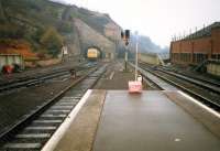 Edinburgh Waverley looking east. At the time Calton north tunnel carried one track and Calton south tunnel two.<br><br>[Ewan Crawford //1987]