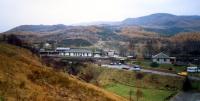 Crianlarich station viewed from the east. The building is today a tearoom.<br><br>[Ewan Crawford //1987]