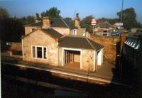 Building on the eastbound platform at Polmont station.<br><br>[Ewan Crawford //1987]