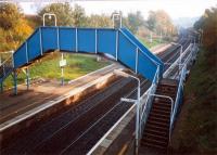 Polmont looking east. There was a bay platform on the left used by Boness trains.<br><br>[Ewan Crawford //1987]