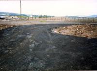 This was Fairlie Pier. Looking from the end of the platform towards the pier. Note the Admiralty pier on the right.<br><br>[Ewan Crawford //1987]