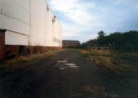 Glengarnock Steelworks looking north-east. The main part of the works was beyond the building to the left.<br><br>[Ewan Crawford //1987]