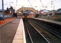 Glasgow bound train at Johnstone.<br><br>[Ewan Crawford //1987]