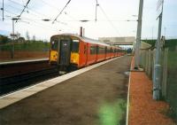 Southbound train at Dalry.<br><br>[Ewan Crawford //1987]