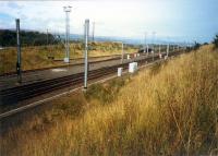 Swinlees Junction looking north. The Dalry Roche plant is out of sight to the left.<br><br>[Ewan Crawford //1987]