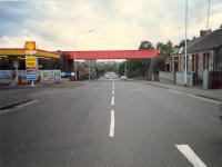 Cleekhimin. The approach viaduct for the line to Ravenscraigs west side. View looks west. This line once connected to the WCML at Shieldmuir and served Dalzell, Ravenscraig and the Lanarkshire steelworks.<br><br>[Ewan Crawford //1987]